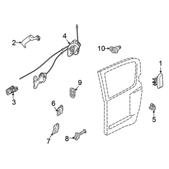 Nissan OE - Rear Door - Lock & Hardware