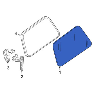 Nissan OE - Rear Right Quarter Glass