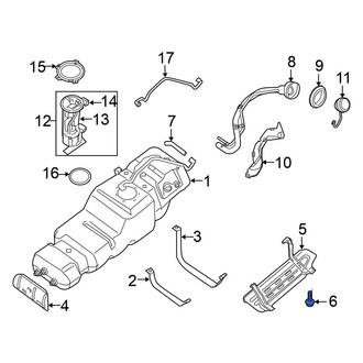Nissan OE - Radiator Support Splash Shield Bolt