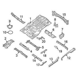Nissan OE - Rear Body & Floor - Floor & Rails