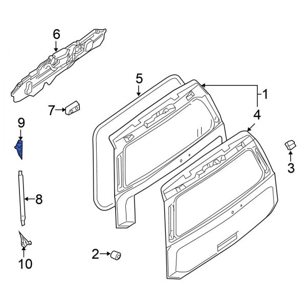 Liftgate Support Strut Holder