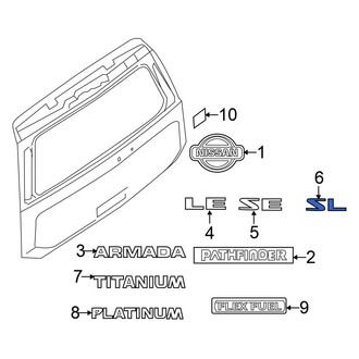 Nissan OE - Rear Tailgate Emblem