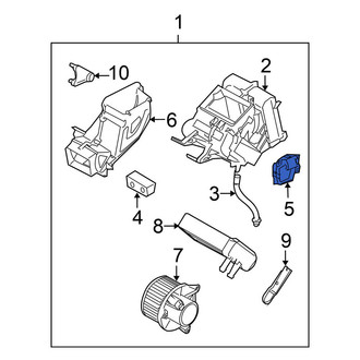 Nissan OE - Rear HVAC Air Inlet Door Actuator