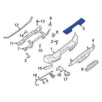 Nissan OE - Rear Upper Bumper Step Pad