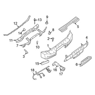 Nissan OE - Rear Bumper - Bumper & Components