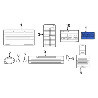 Nissan OE - A/C System Information Label