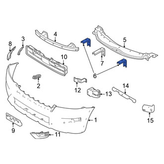 Nissan OE - Outer Bumper Cover Support Rail Bracket