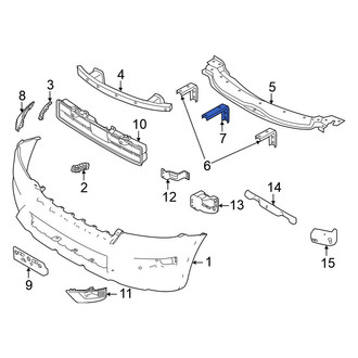 Nissan OE - Center Bumper Cover Support Rail Bracket