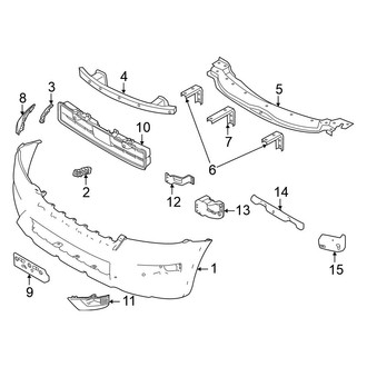Nissan OE - Front Bumper & Grille - Bumper & Components