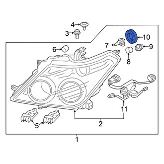 Nissan OE - Front Headlight Bulb Cap
