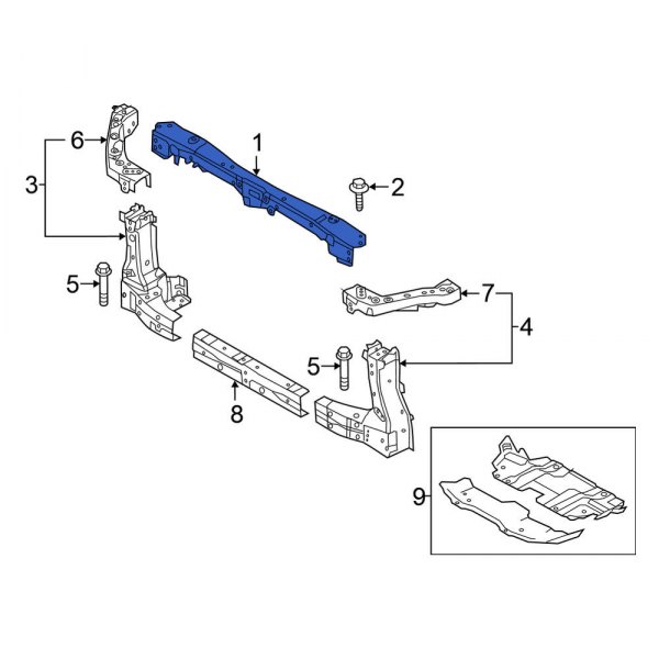 Radiator Support Tie Bar