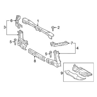 Nissan OE - Radiator Support - Splash Shields