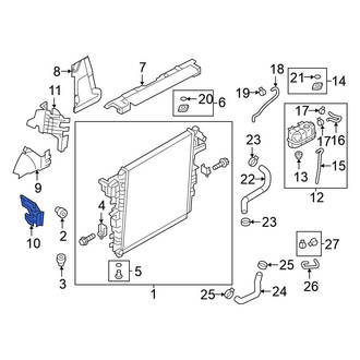 Nissan OE - Front Left Lower Radiator Support Baffle
