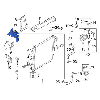 Nissan OE - Front Right Radiator Support Air Deflector