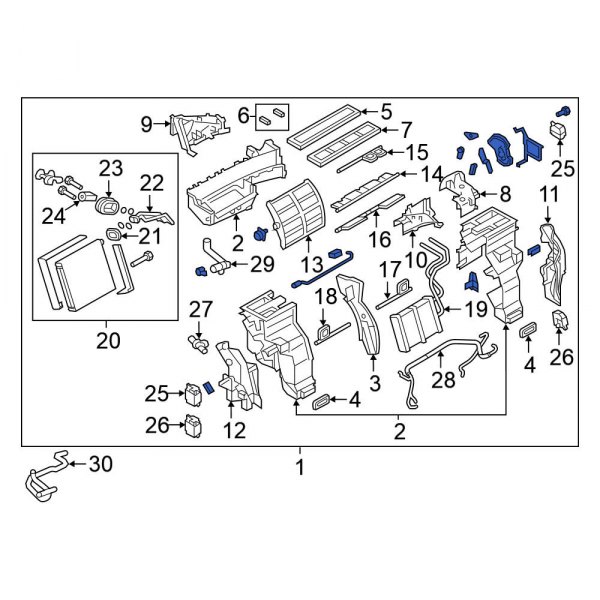 HVAC Unit Case Assembly