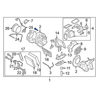 Nissan OE - Rear HVAC Unit Case Assembly