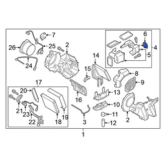 Nissan OE - Rear HVAC Air Inlet Door Actuator