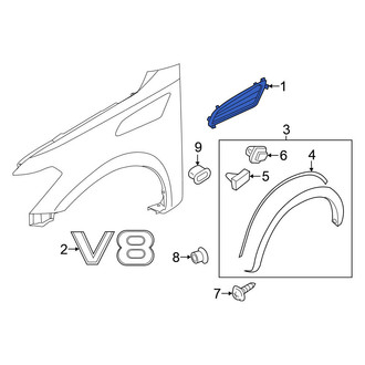Nissan OE - Front Left Fender Insert Emblem