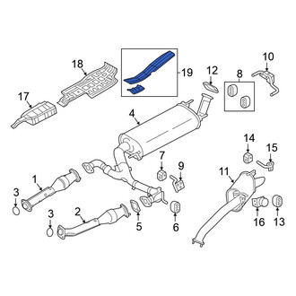 Nissan OE - Left Exhaust Manifold Heat Shield