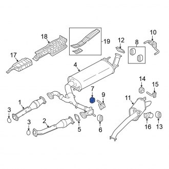 Nissan Armada OEM Exhaust Parts Systems Tips Pipes CARiD