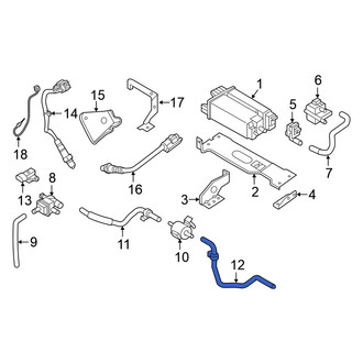 Nissan OE - Left Evaporative Emissions System Lines