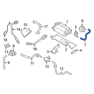 Nissan OE - Left Evaporative Emissions System Lines
