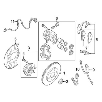 Nissan OE - Front Suspension - Brake Components (RWD)