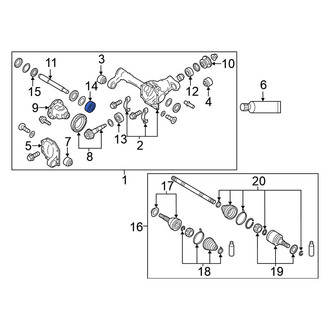 Nissan OE - Front Differential Carrier Bearing