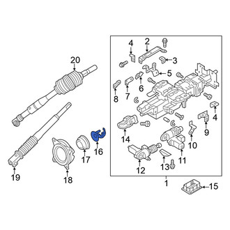 Nissan OE - Steering Coupling Boot Retaining Ring
