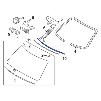 Nissan OE - Front Windshield Molding
