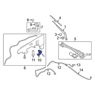Nissan OE - Windshield Washer Pump