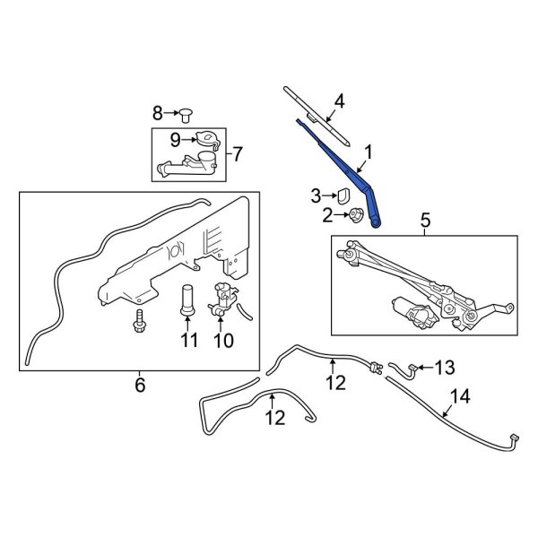 Windshield Wiper Arm