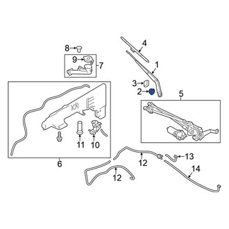 Nissan OE - Wiper Arm Nut