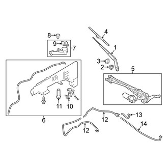 Nissan OE - Windshield - Wiper & Washer Components