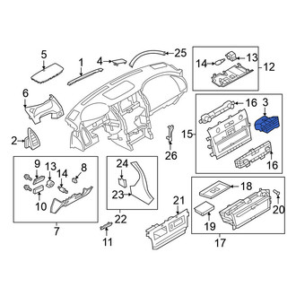 Nissan OE - Left Inner Dashboard Air Vent