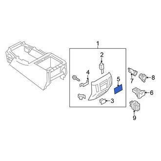 Nissan OE - Rear Console Cap