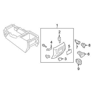 Nissan OE - Center Console (Rear Panel)