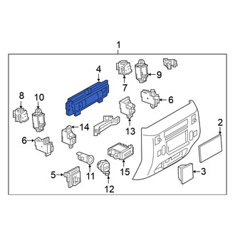 Nissan OE - Rear HVAC Temperature Control Panel