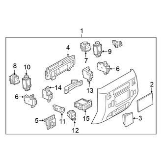 Nissan OE - Center Console (Rear Panel)