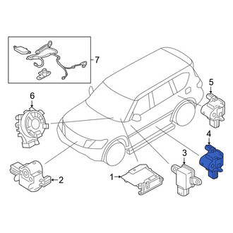 Nissan OE - Center Rear Air Bag Impact Sensor