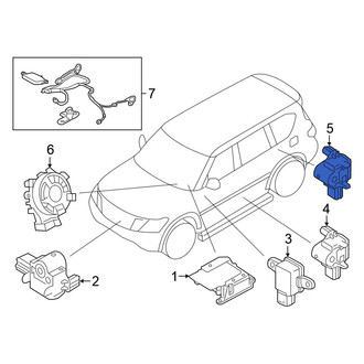 Nissan OE - Rear Air Bag Impact Sensor