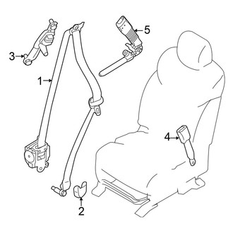 Nissan OE - Restraint Systems - Front Seat Belts