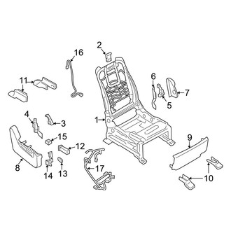 Nissan OE - Seats & Tracks - Passenger Seat Components (Frame & Components)