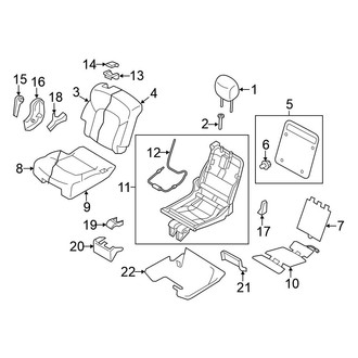 Nissan OE - Seats & Tracks - Second Row Seats (With Captain Chairs)