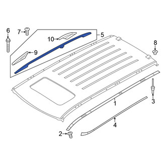 Nissan OE - Left Roof Luggage Carrier Side Rail