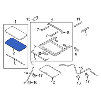 Nissan OE - Sunroof Seal