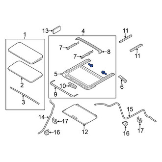 Nissan OE - Sunroof Frame