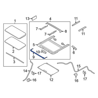 Nissan OE - Sunroof Deflector