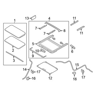Nissan OE - Roof - Sunroof (Platinum / SL)