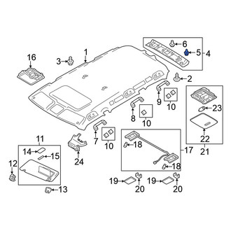 Nissan OE - Roof Opening Trim Clip